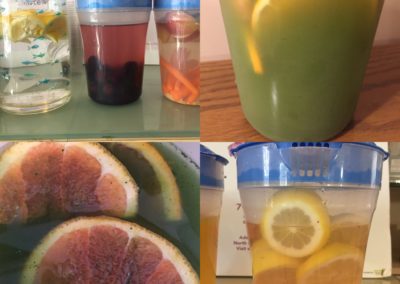 Gallery of images of fruit infused water at Mondays At Racine