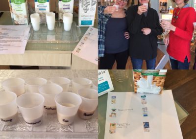 Gallery of images of milk alternatives taste tasting at Mondays At Racine